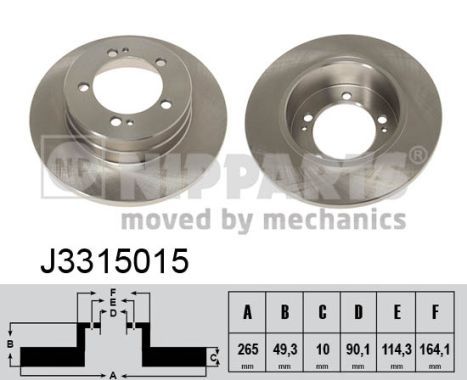 NIPPARTS Тормозной диск J3315015