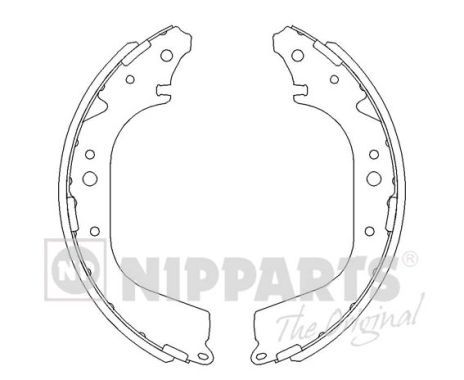 NIPPARTS stabdžių trinkelių komplektas J3502005