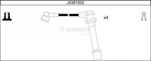 NIPPARTS Комплект проводов зажигания J5381002