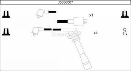 NIPPARTS uždegimo laido komplektas J5386007