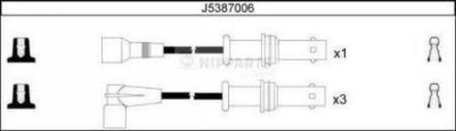 NIPPARTS Комплект проводов зажигания J5387006