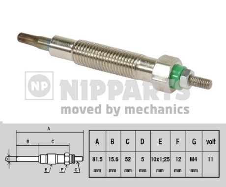 NIPPARTS Свеча накаливания J5711022