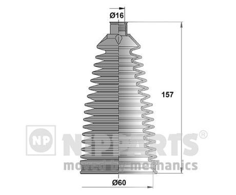 NIPPARTS Комплект пыльника, рулевое управление N2842045