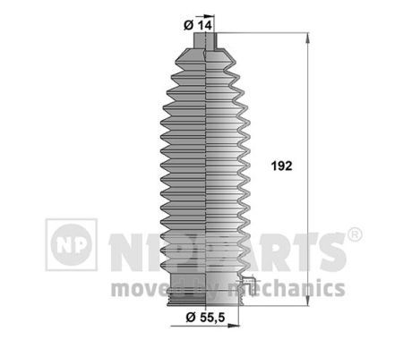 NIPPARTS Комплект пыльника, рулевое управление N2843017