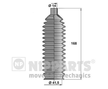 NIPPARTS gofruotoji membrana, vairavimas N2845005