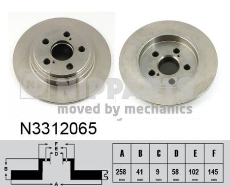 NIPPARTS Тормозной диск N3312065