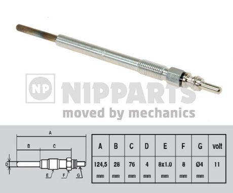 NIPPARTS Свеча накаливания N5712026