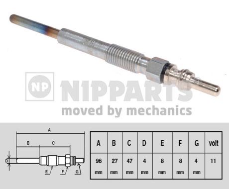 NIPPARTS kaitinimo žvakė N5715020