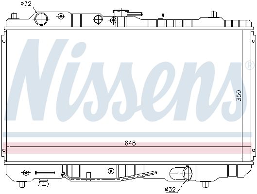 NISSENS Радиатор, охлаждение двигателя 62484