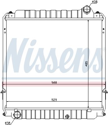 NISSENS Радиатор, охлаждение двигателя 64751