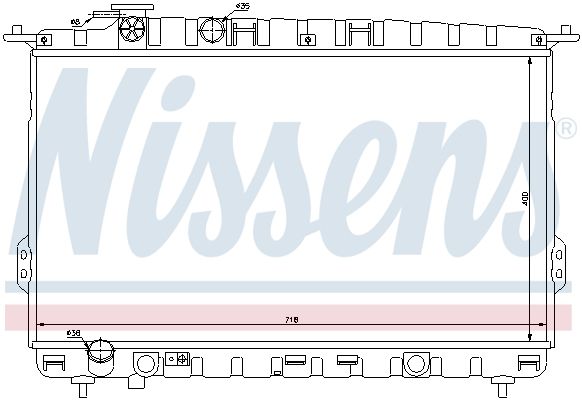 NISSENS Радиатор, охлаждение двигателя 66626