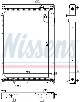 NISSENS radiatorius, variklio aušinimas 67195