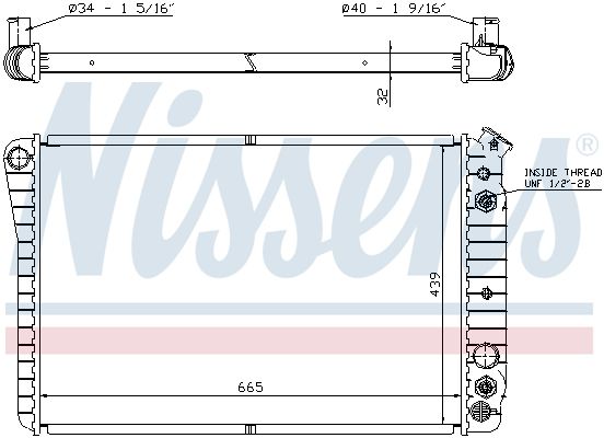 NISSENS radiatorius, variklio aušinimas 67600