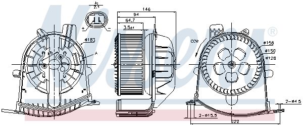 NISSENS vidaus pūtiklis 87038