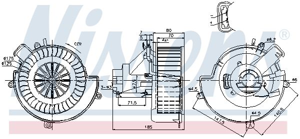 NISSENS vidaus pūtiklis 87079