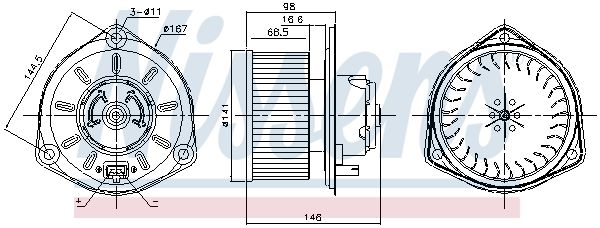 NISSENS vidaus pūtiklis 87168