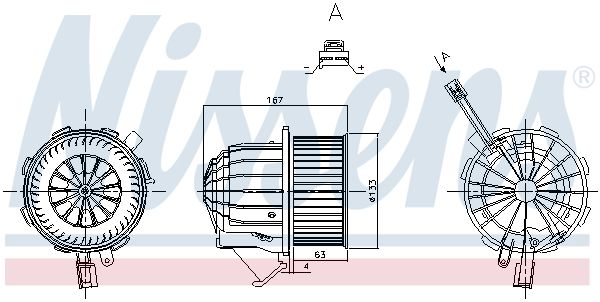 NISSENS vidaus pūtiklis 87428