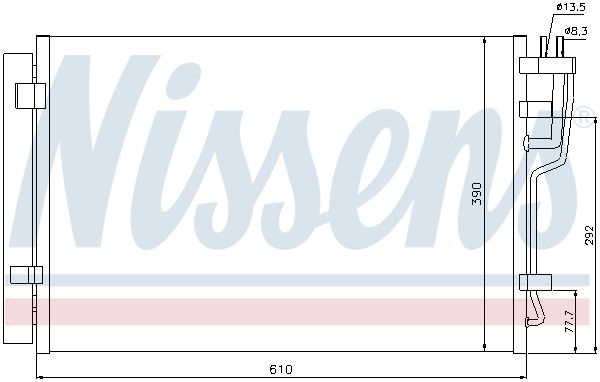 NISSENS Конденсатор, кондиционер 940006