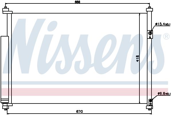 NISSENS kondensatorius, oro kondicionierius 940012