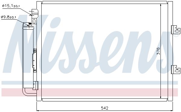 NISSENS Конденсатор, кондиционер 940126