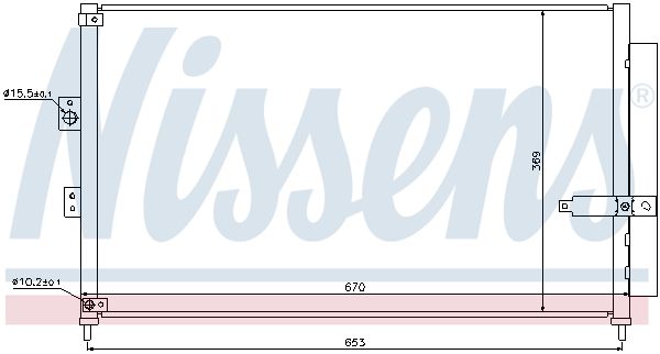 NISSENS Конденсатор, кондиционер 940294