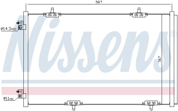 NISSENS Конденсатор, кондиционер 940333