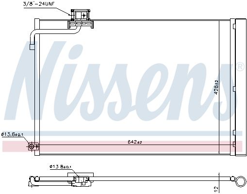 NISSENS Конденсатор, кондиционер 940414