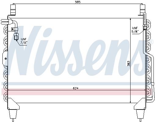 NISSENS Конденсатор, кондиционер 94398