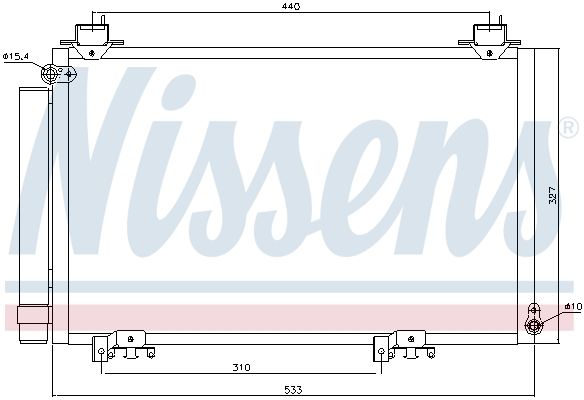 NISSENS Конденсатор, кондиционер 94516