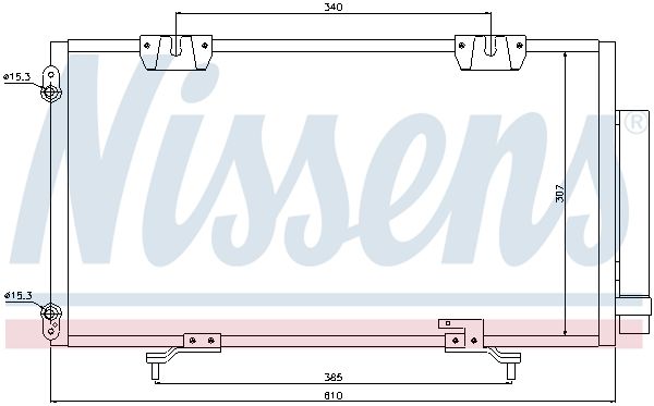 NISSENS Конденсатор, кондиционер 94540