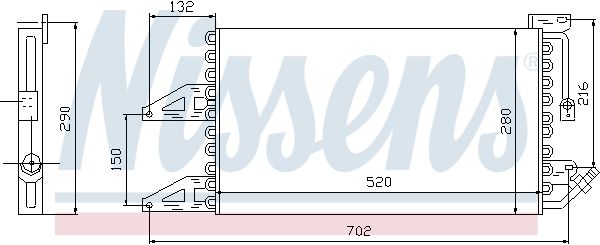 NISSENS Конденсатор, кондиционер 94566