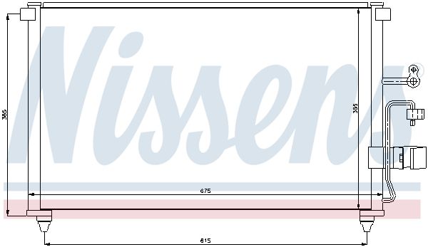 NISSENS Конденсатор, кондиционер 94639