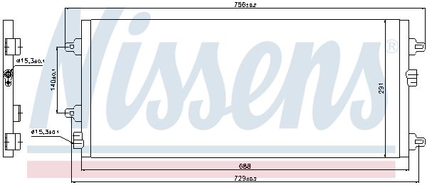 NISSENS Конденсатор, кондиционер 94782