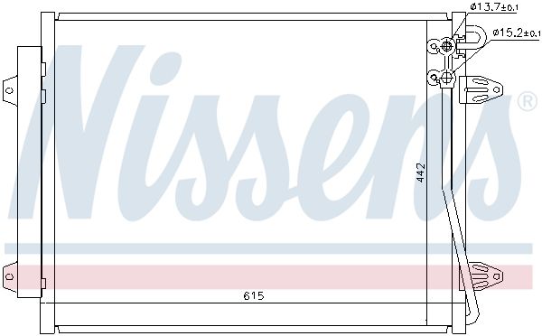 NISSENS Конденсатор, кондиционер 94832