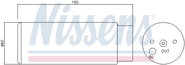 NISSENS Осушитель, кондиционер 95380