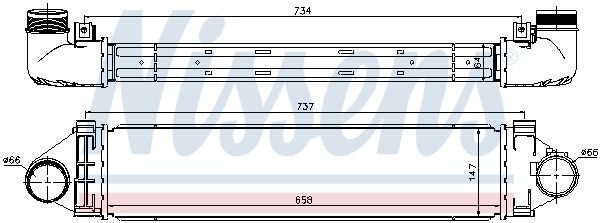 NISSENS Интеркулер 96472