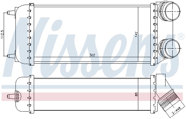 NISSENS Интеркулер 96638