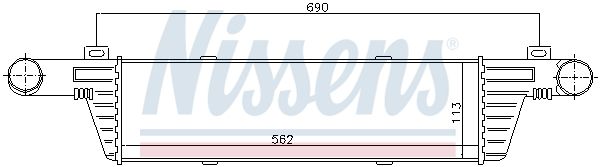 NISSENS Интеркулер 96860