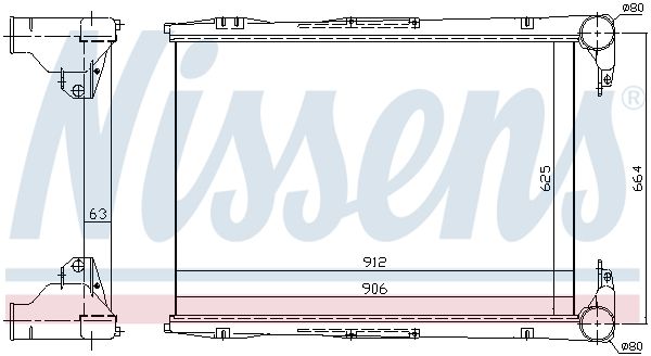 NISSENS Интеркулер 96968