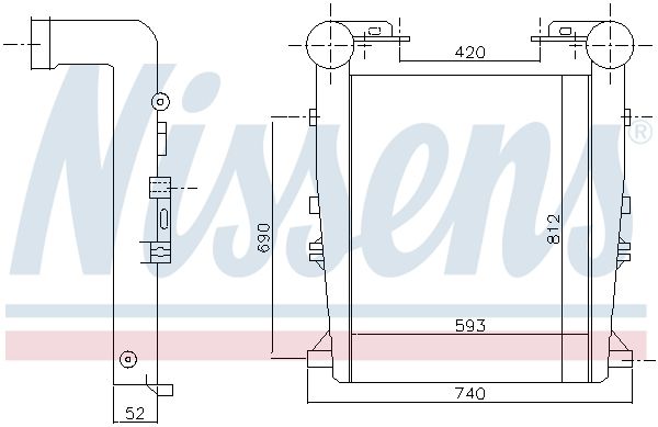 NISSENS Интеркулер 97027