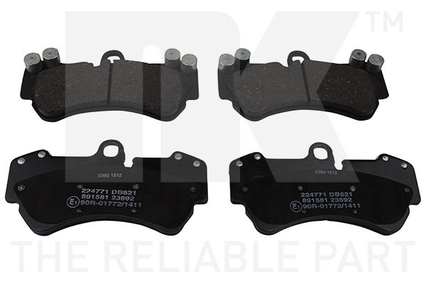 NK Комплект тормозных колодок, дисковый тормоз 224771