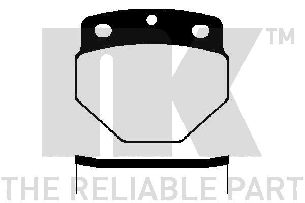 NK Комплект тормозных колодок, дисковый тормоз 224817