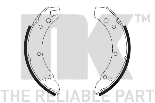 NK Комплект тормозных колодок, стояночная тормозная с 2799037