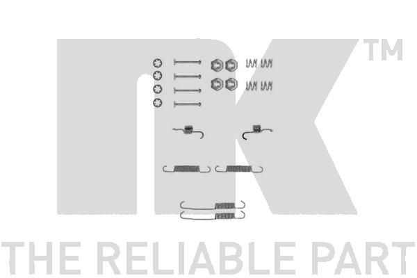 NK priedų komplektas, stovėjimo stabdžių trinkelės 7925673