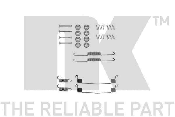 NK priedų komplektas, stabdžių trinkelės 7948561