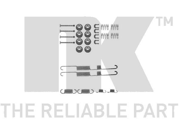 NK priedų komplektas, stovėjimo stabdžių trinkelės 7999643