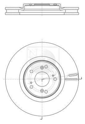 NPS Тормозной диск H330A63