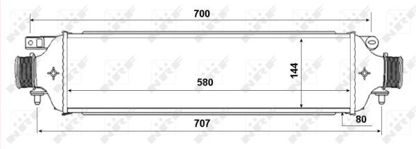 NRF tarpinis suslėgto oro aušintuvas, kompresorius 30788