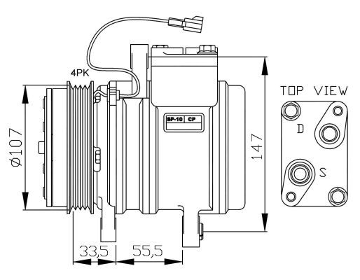 NRF kompresorius, oro kondicionierius 32143G