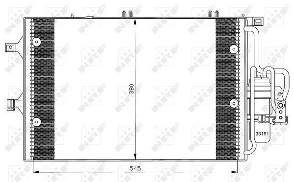 NRF Конденсатор, кондиционер 35529